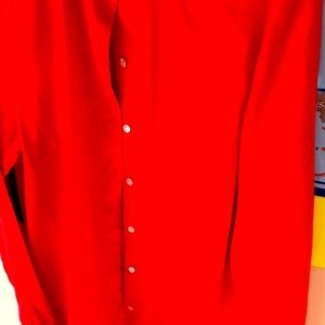 Red shirt  size medium  linen j Jill